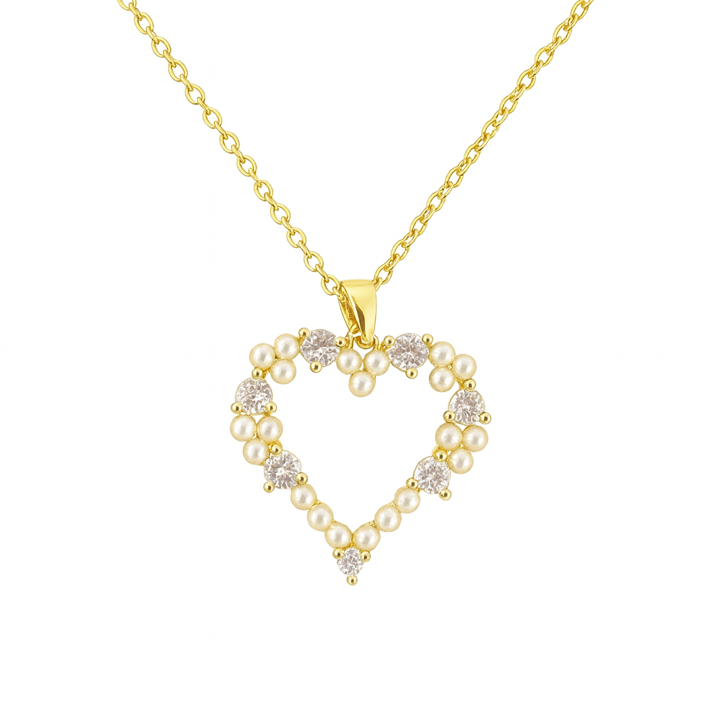 Pearly Heart Halskette