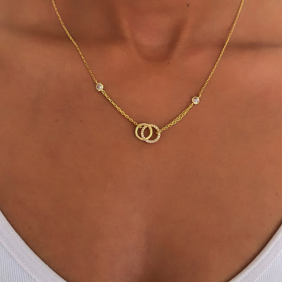 Zweier Chain Zirkonia Necklace