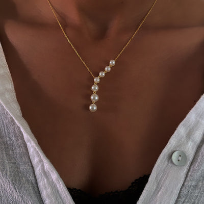 Pearl Dangle Y Necklace