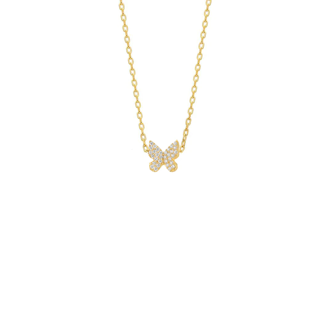 Minimal Butterfly Necklace