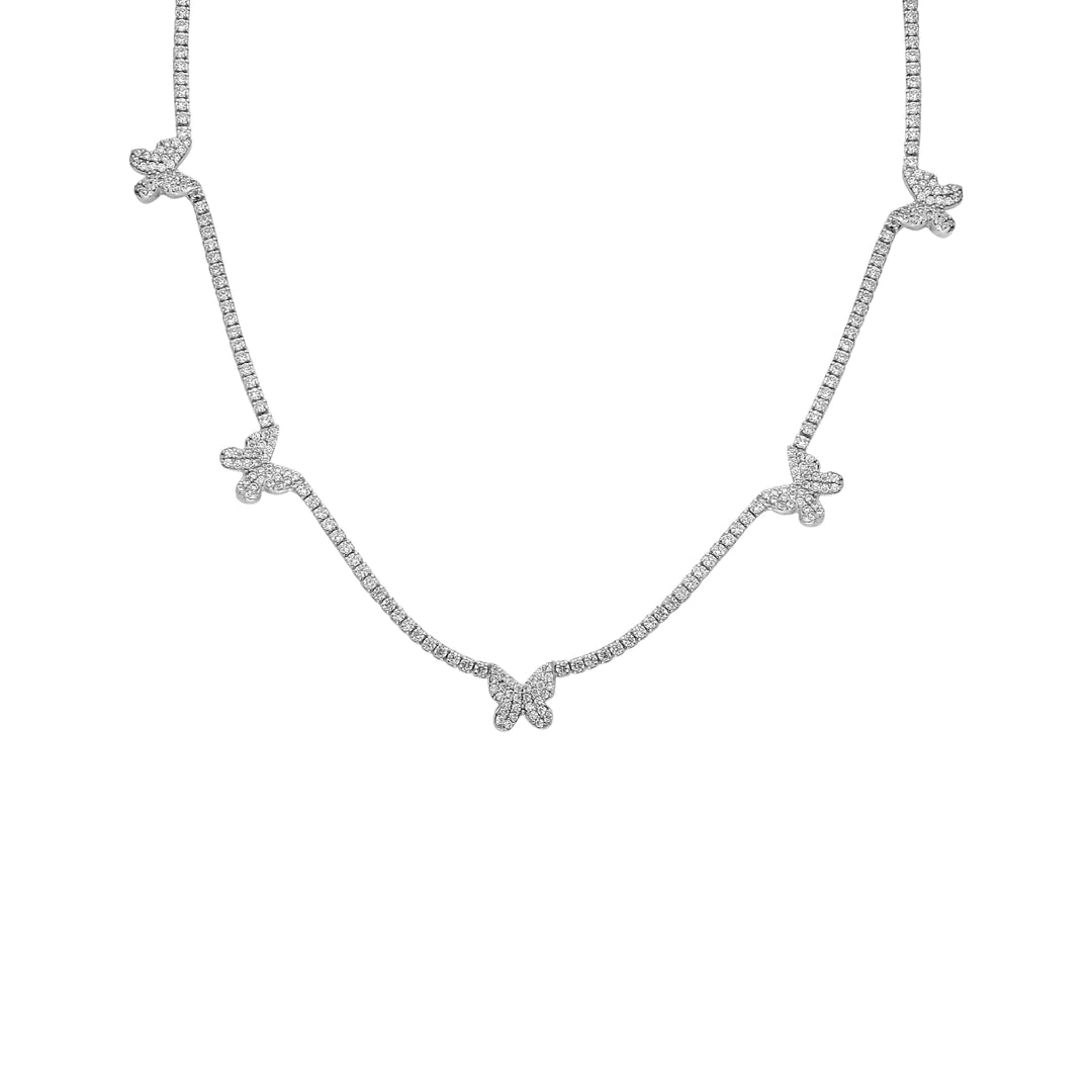 BUTTERFLY ICED OUT HALSKETTE